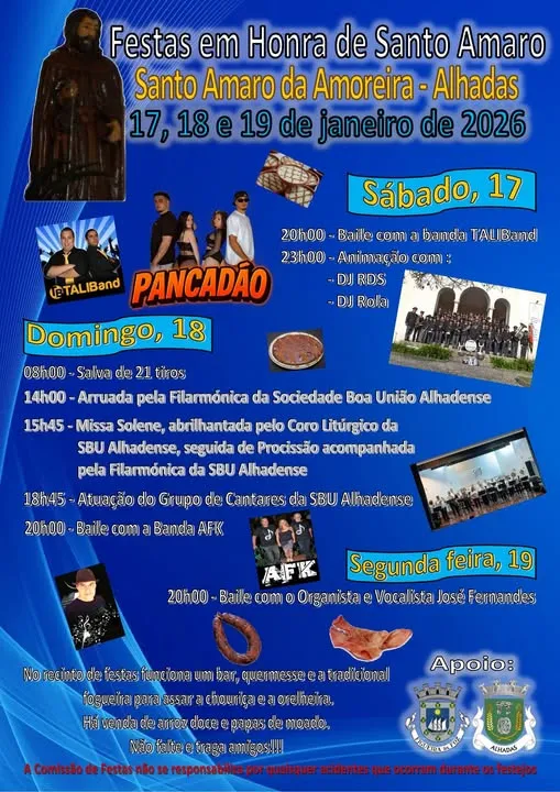 Festas de Santo Amaro 2025 em Alhadas
