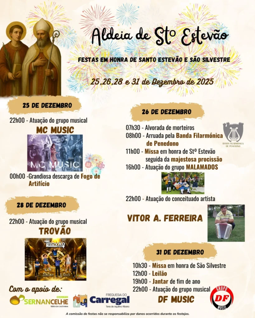 Festas de Santo Estevão - Carregal, Sernancelhe 2025