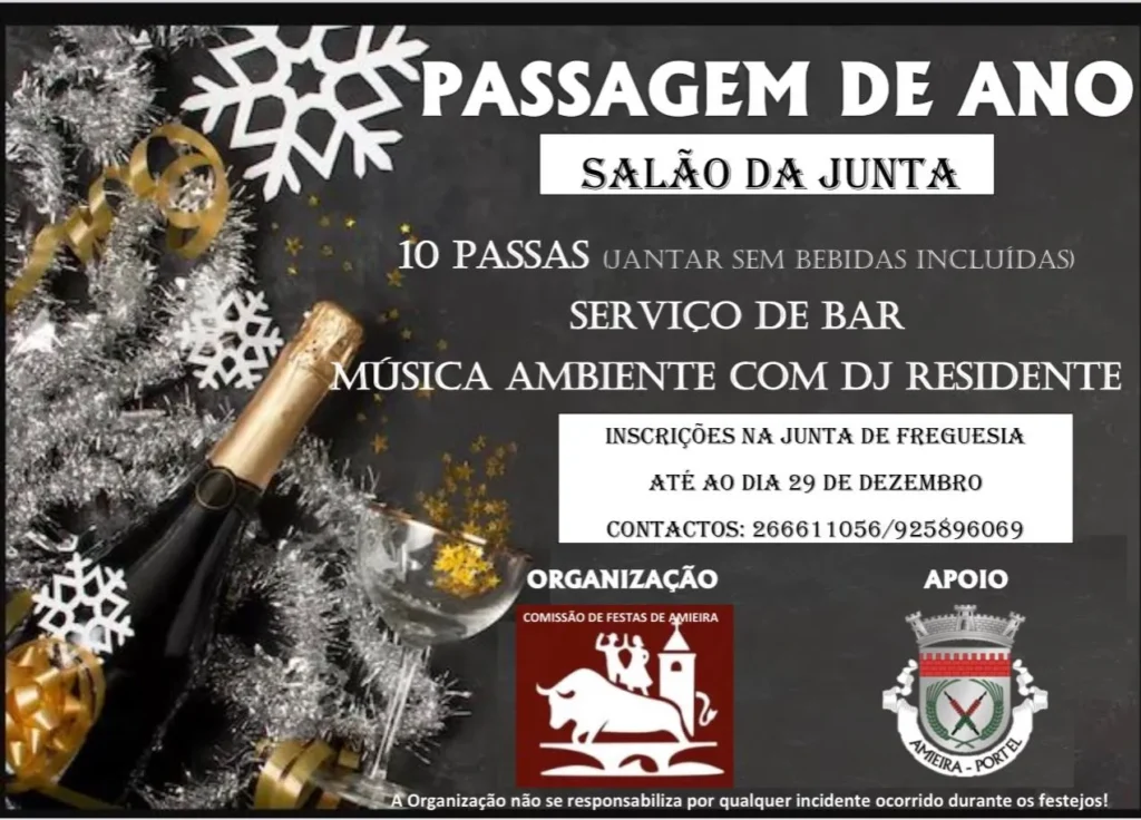 Passagem de Ano de Amieira, Portel 2025