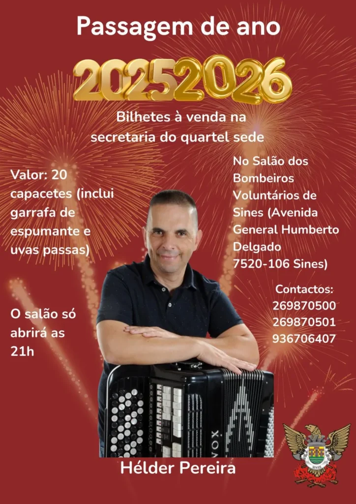 Passagem de Ano dos Bombeiros de Sines 2025