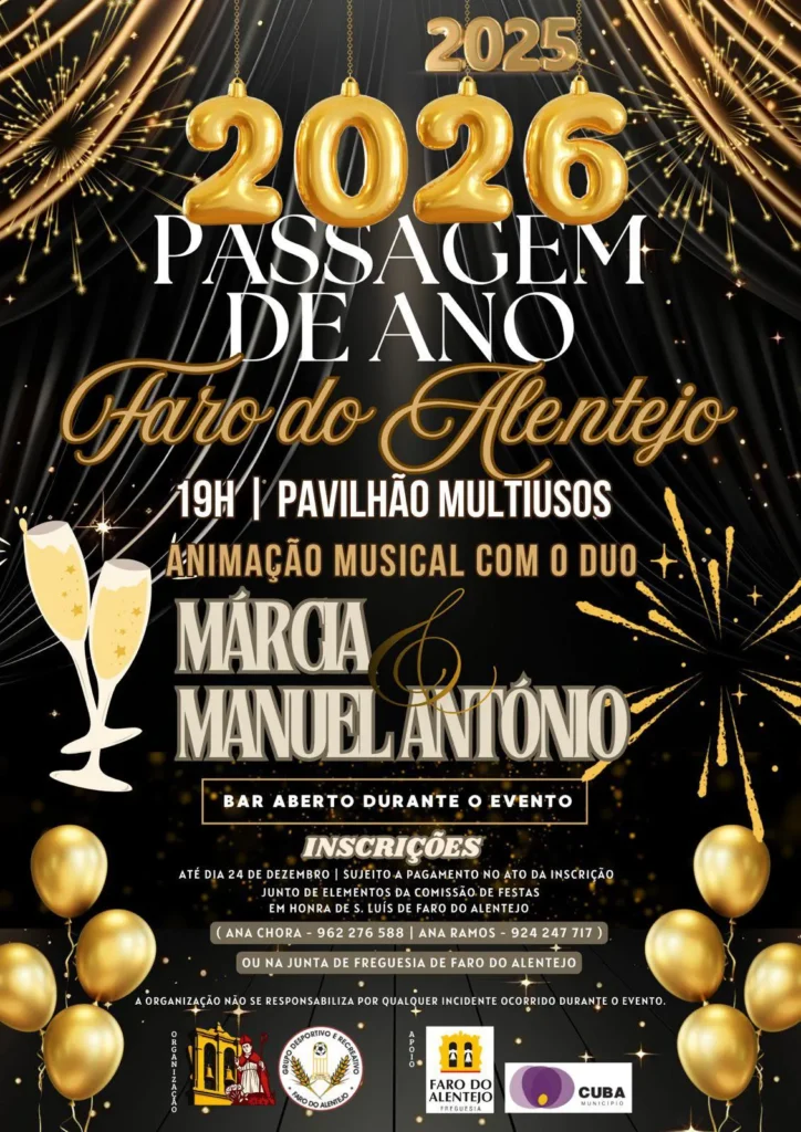 Passagem de Ano de Faro do Alentejo 2025