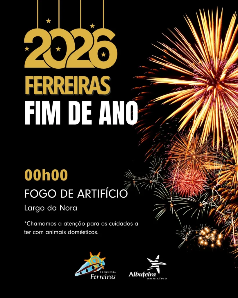 Passagem de Ano de Ferreiras, Albufeira 2026