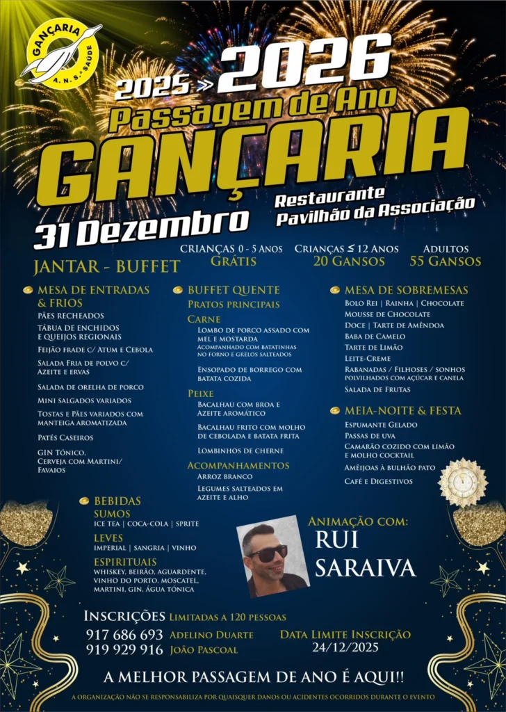 Passagem de Ano de Gançaria 2025