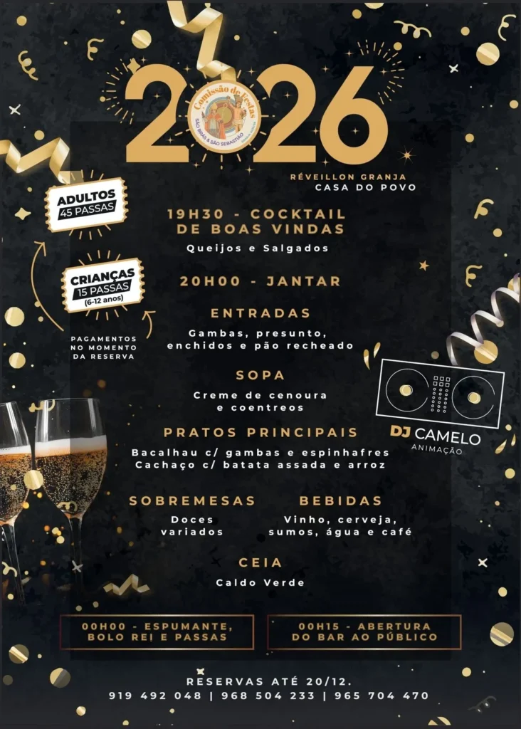 Passagem de Ano de Granja, Mourão 2025