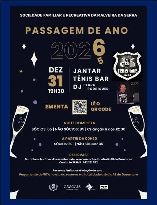 Passagem de Ano de Malveira da Serra 2025