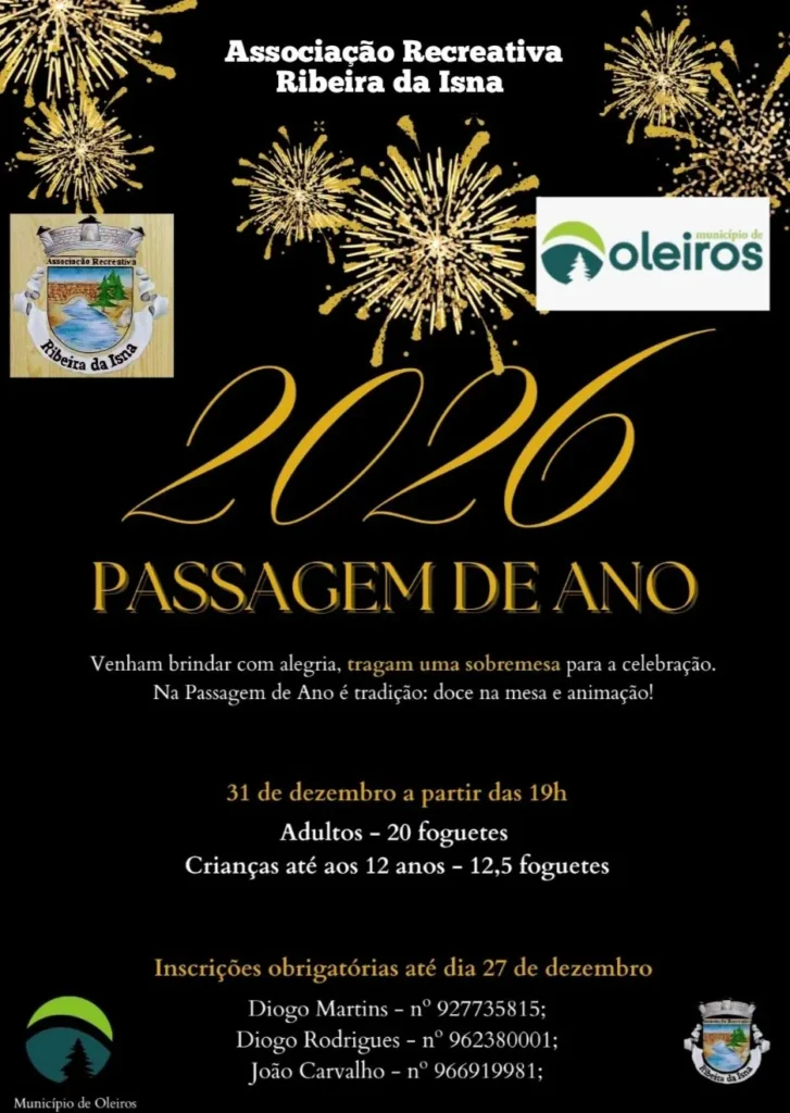 Passagem de Ano de Ribeira da Isna 2025