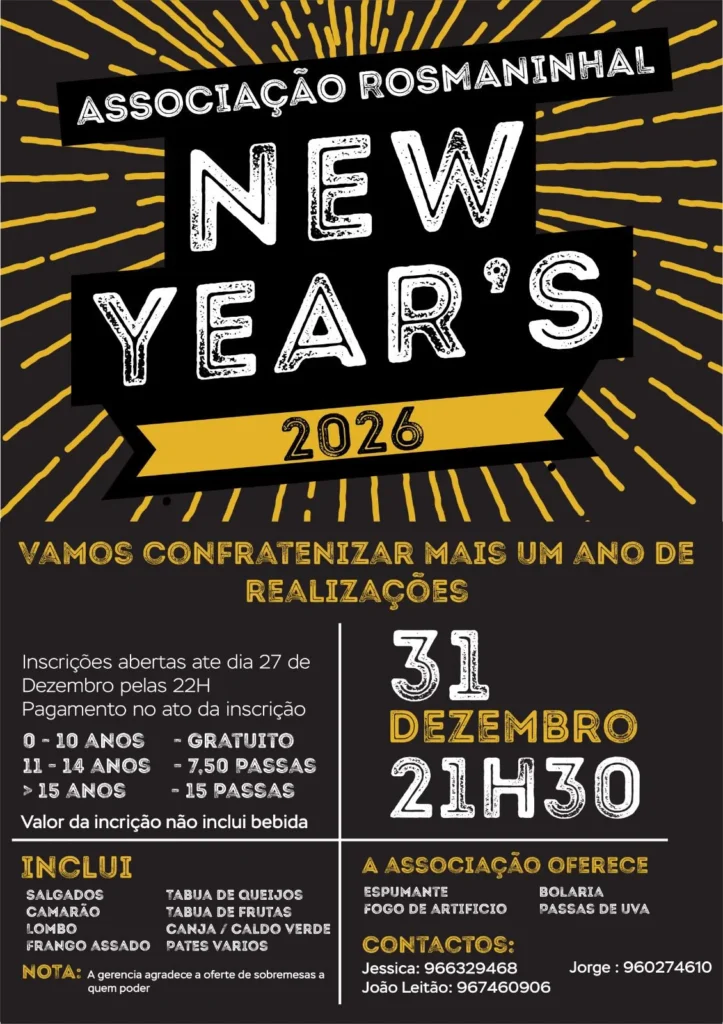 Passagem de Ano de Rosmaninhal 2025