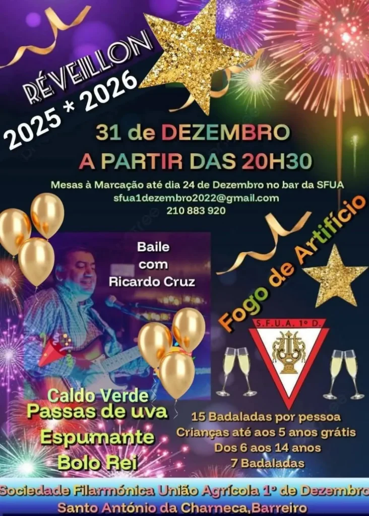 Passagem de Ano de Santo António da Charneca, Barreiro 2025