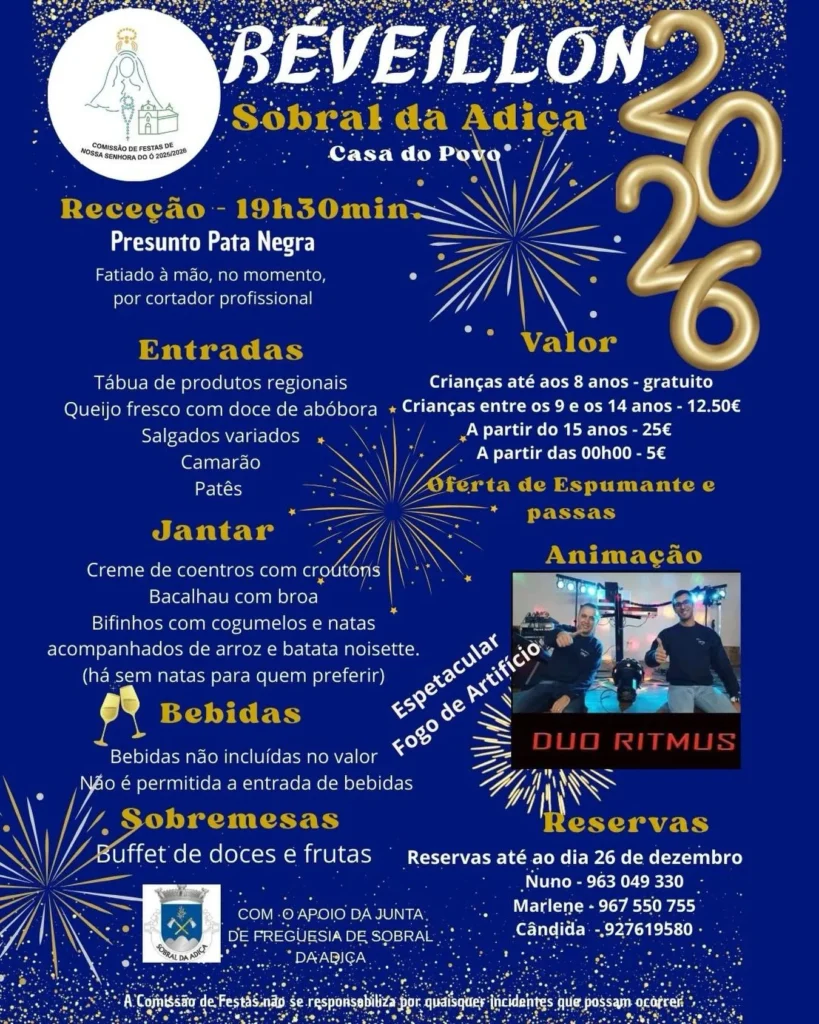 Passagem de Ano de Sobral da Adiça 2025