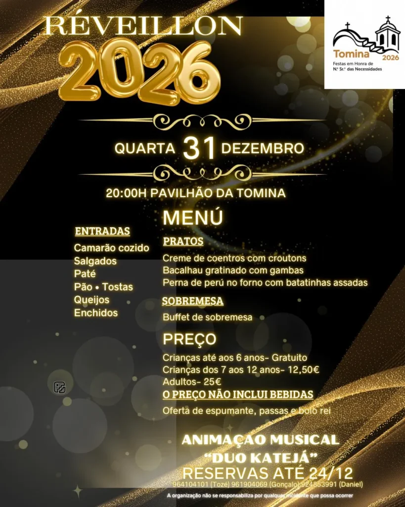 Passagem de Ano de Santo Aleixo da Restauração 2025