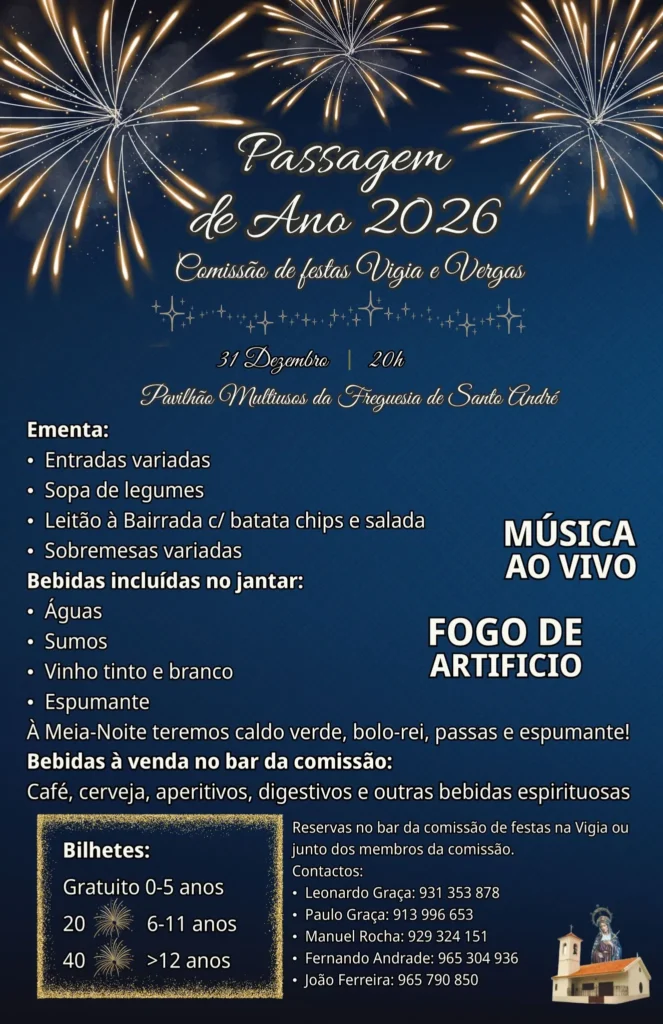Passagem de Ano de Vigia e Vergas 2025