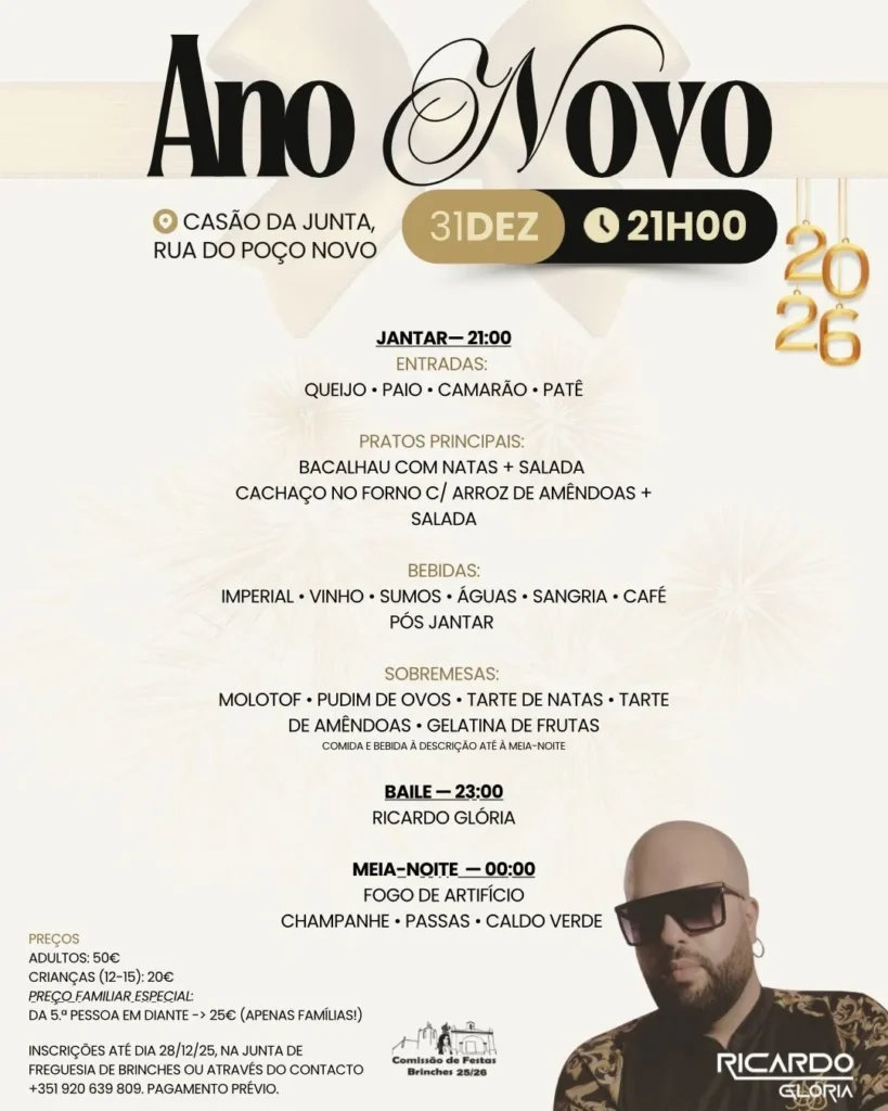 Passagem de Ano de Brinches 2025