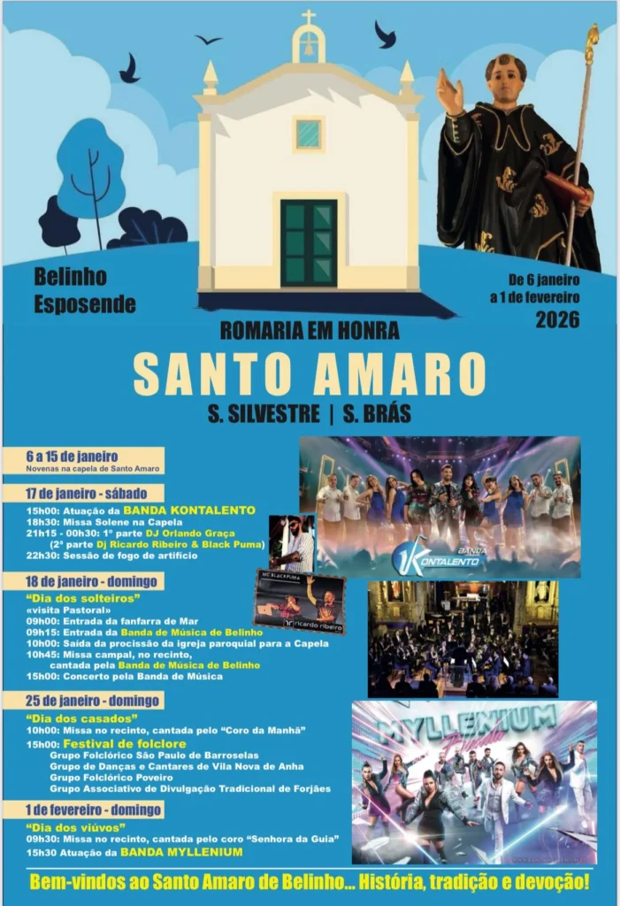 Romaria de Santo Amaro 2026 em Belinho