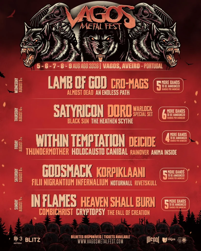 Festival Vagos Metal Fest 2026 em Quinta do Ega