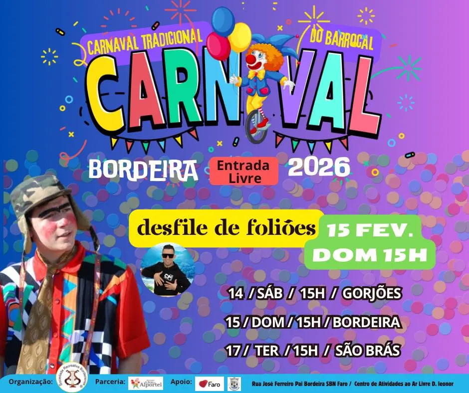 Carnaval de Bordeira 2026