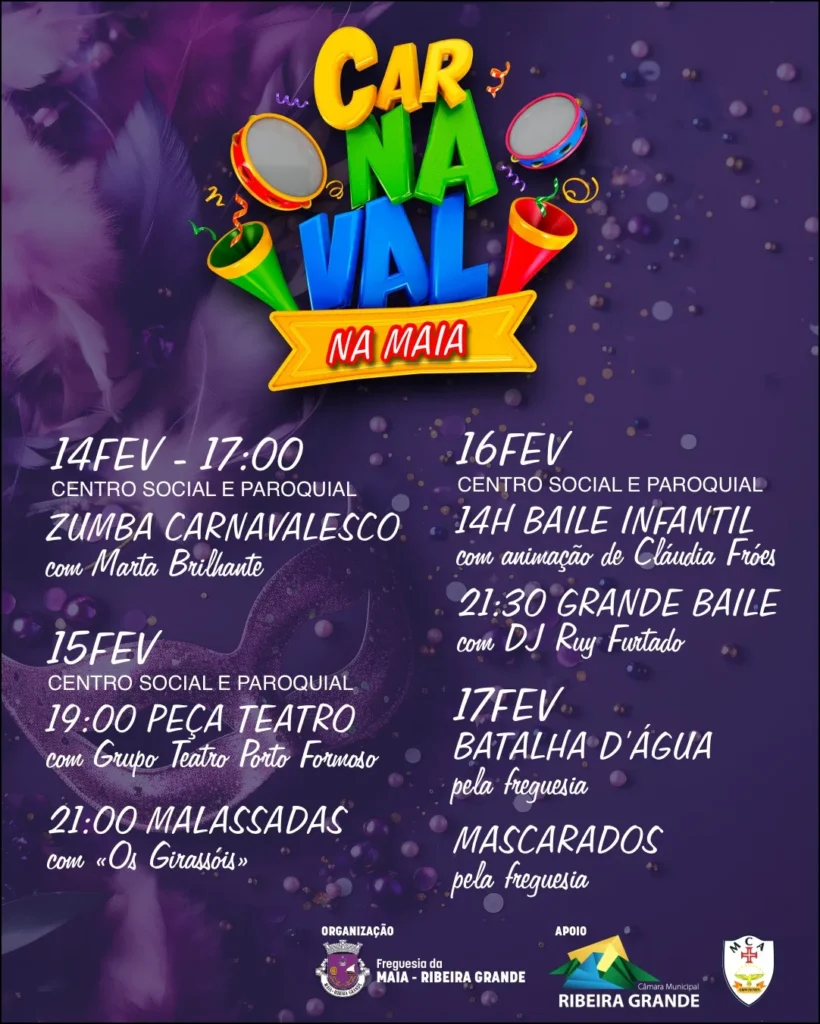 Carnaval da Maia, Ribeira Grande 2026