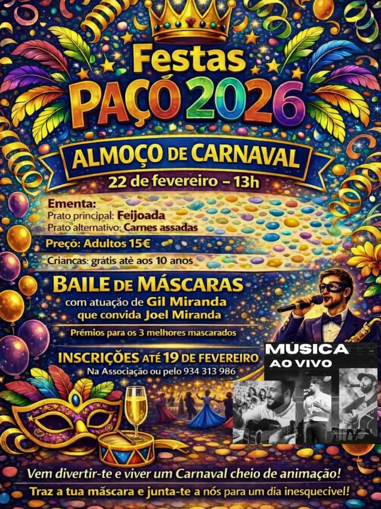Carnaval de Paço, Bragança 2026
