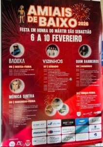 Festas de Amiais de Baixo (São Sebastião) 2026