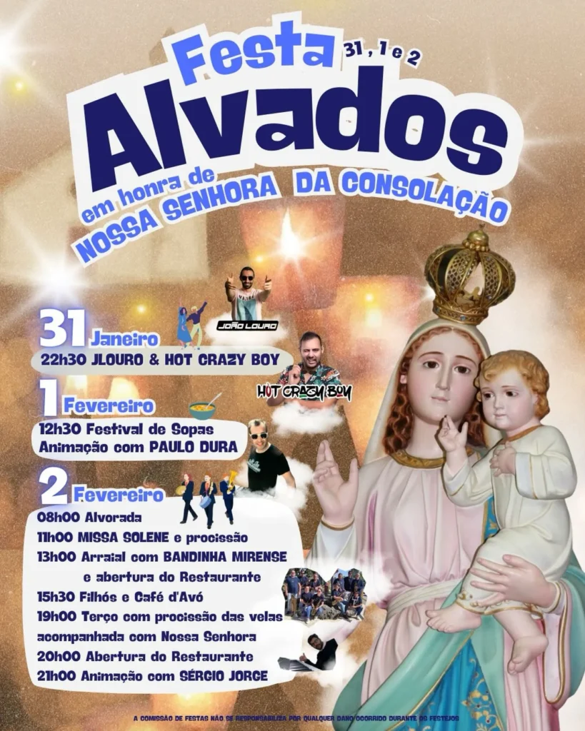 Festa da Senhora da Consolação 2026 em Alvados