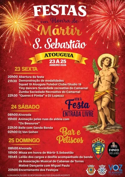 Festa de São Sebastião 2026 em Atouguia