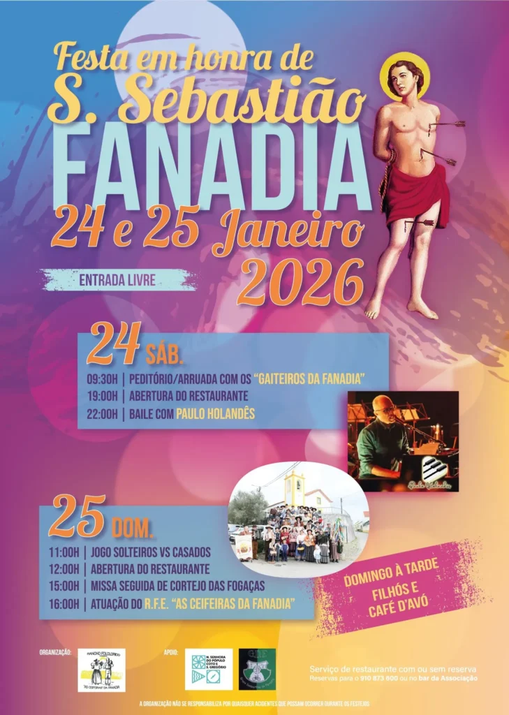 Festa de São Sebastião 2026 em Fanadia