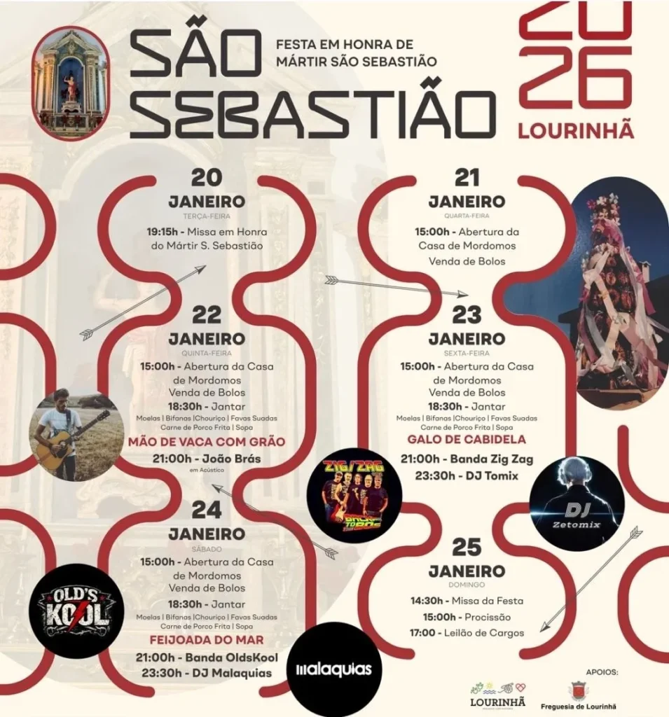 Festa de São Sebastião 2026 em Lourinhã