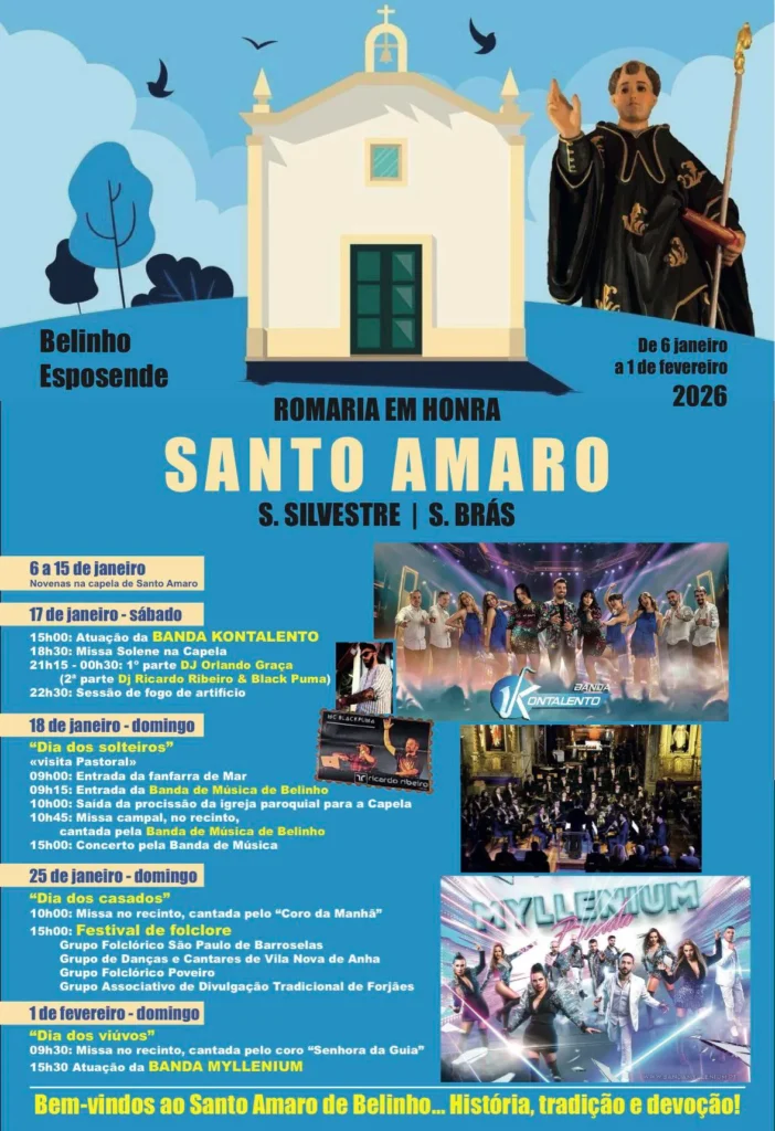 Romaria de Santo Amaro 2026 em Belinho