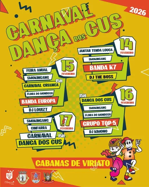Carnaval Dança dos Cus 2026 em Cabanas de Viriato