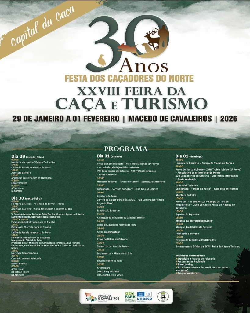 Feira da Caça e Turismo 2026 em Macedo de Cavaleiros