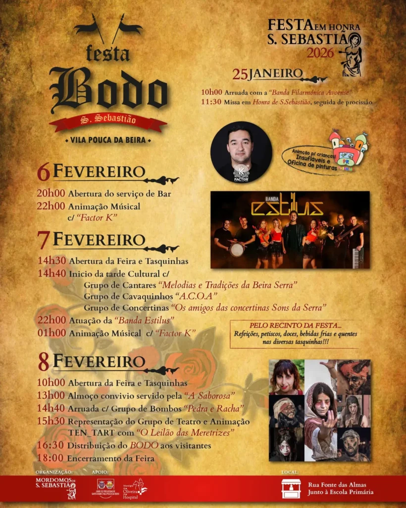 Festa do Bodo em Vila Pouca da Beira 2026