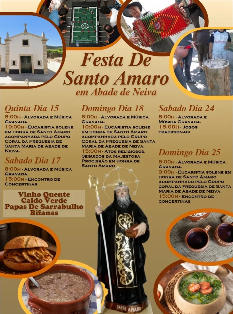Festa de Santo Amaro 2026 em Abade de Neiva