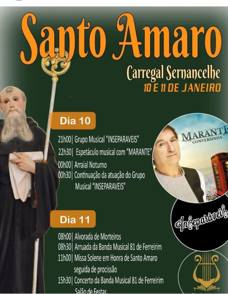 Festas de Santo Amaro 2026 em Carregal