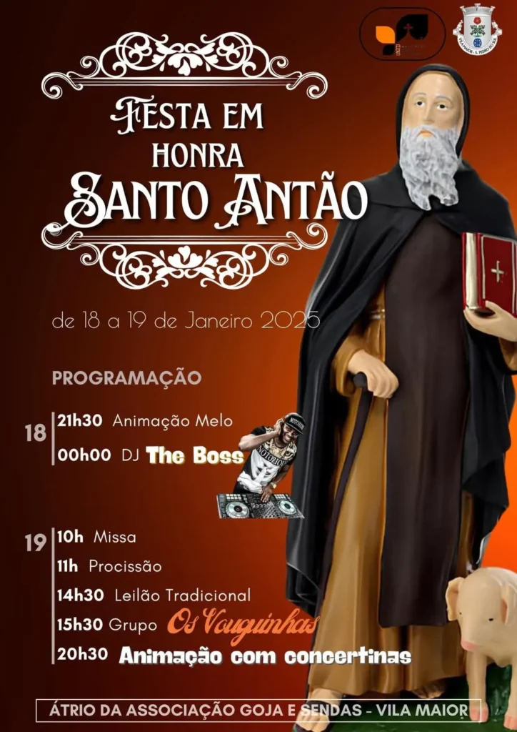 Festas de Santo Antão 2026 em Vila Maior