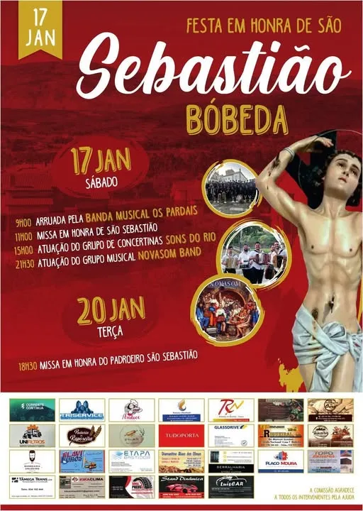 Festa de São Sebastião 2026 em Bóbeda