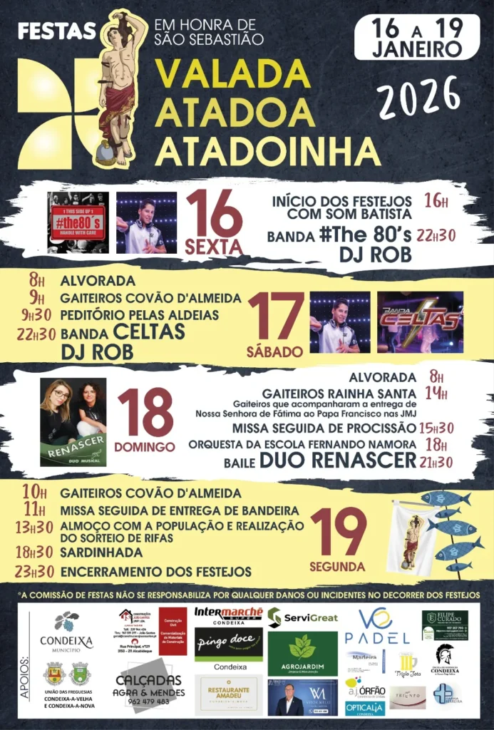 Festa de São Sebastião 2026 em Condeixa