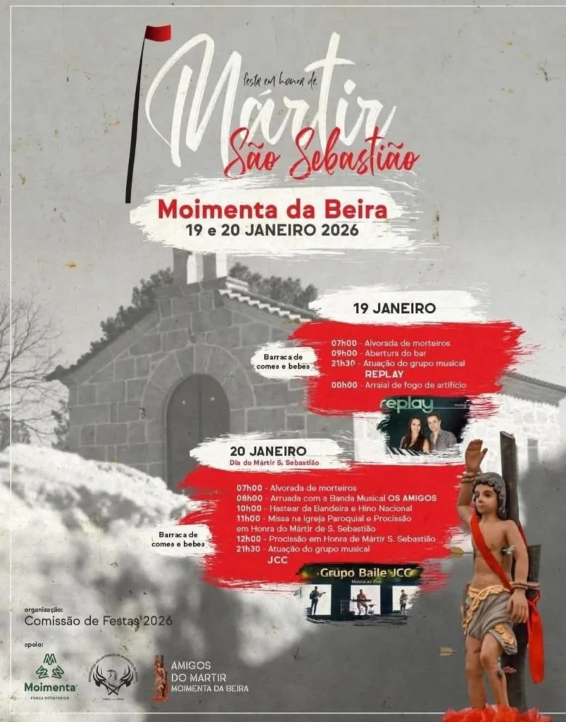 Festa de São Sebastião 2026 em Moimenta da Beira