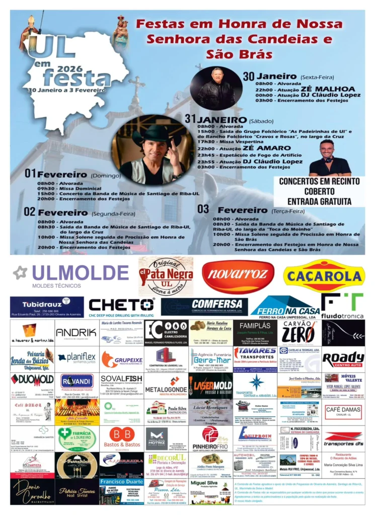 Festa da Senhora das Candeias 2026 em Ul