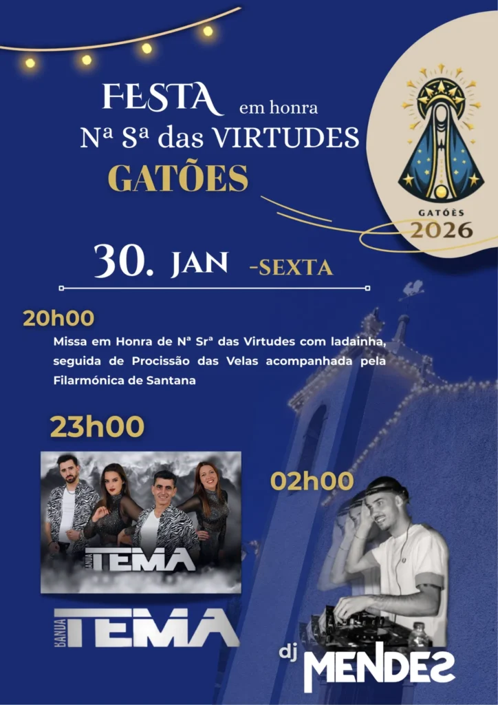 Festas da Senhora das Virtudes 2026 em Gatões