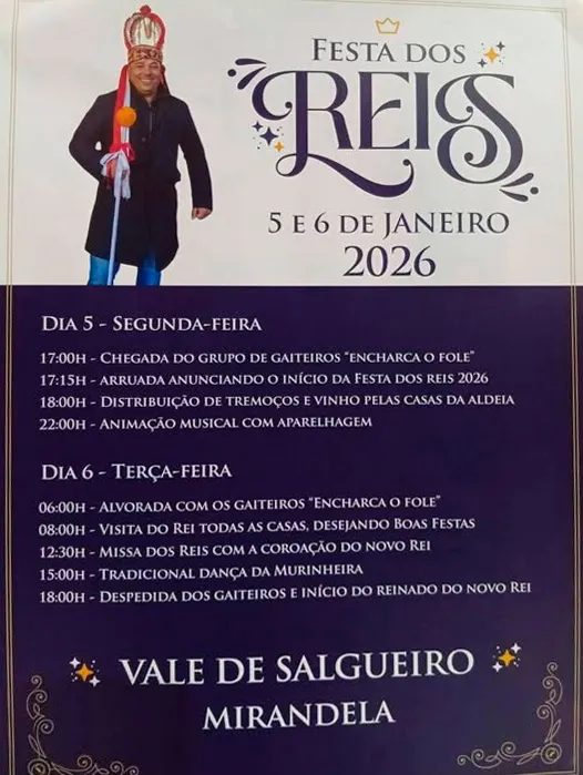 Festas dos Reis 2026 em Vale de Salgueiro