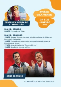 Festas de Atiães (São Sebastião) 2026