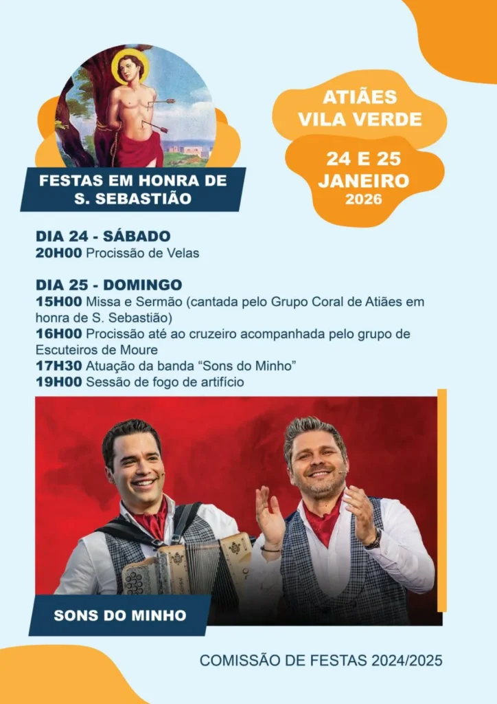 Festas de Atiães (São Sebastião) 2026
