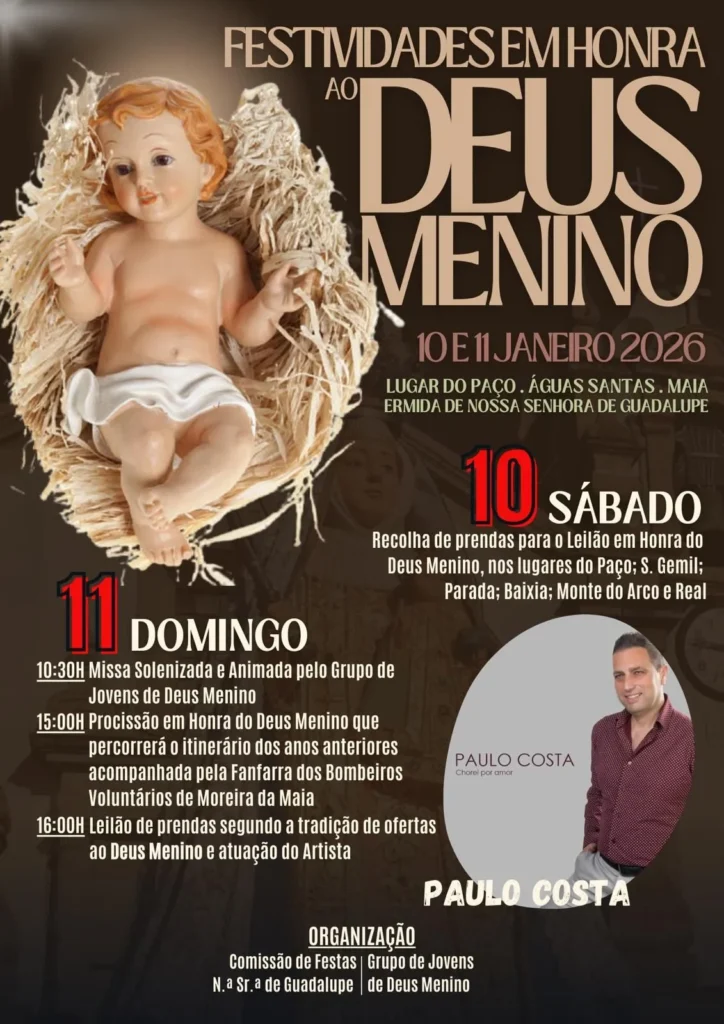Festa do Deus Menino 2026 em Águas Santas