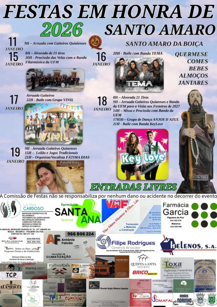 Festa de Santo Amaro da Boiça 2026