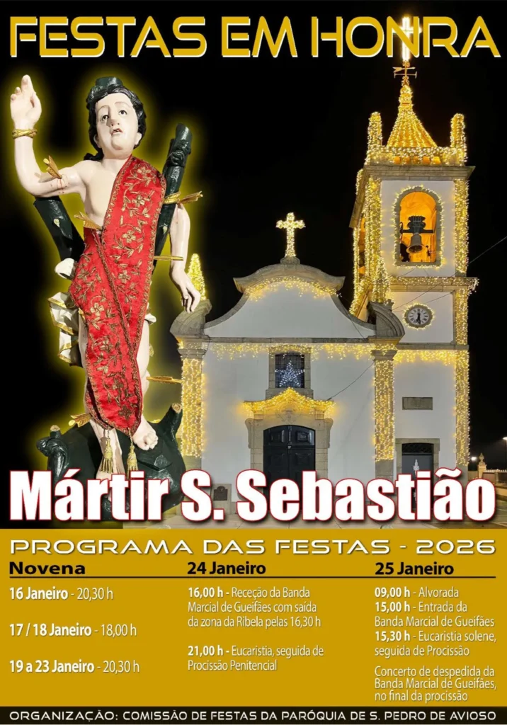 Festa de São Sebastião 2026 em São Pedro de Avioso