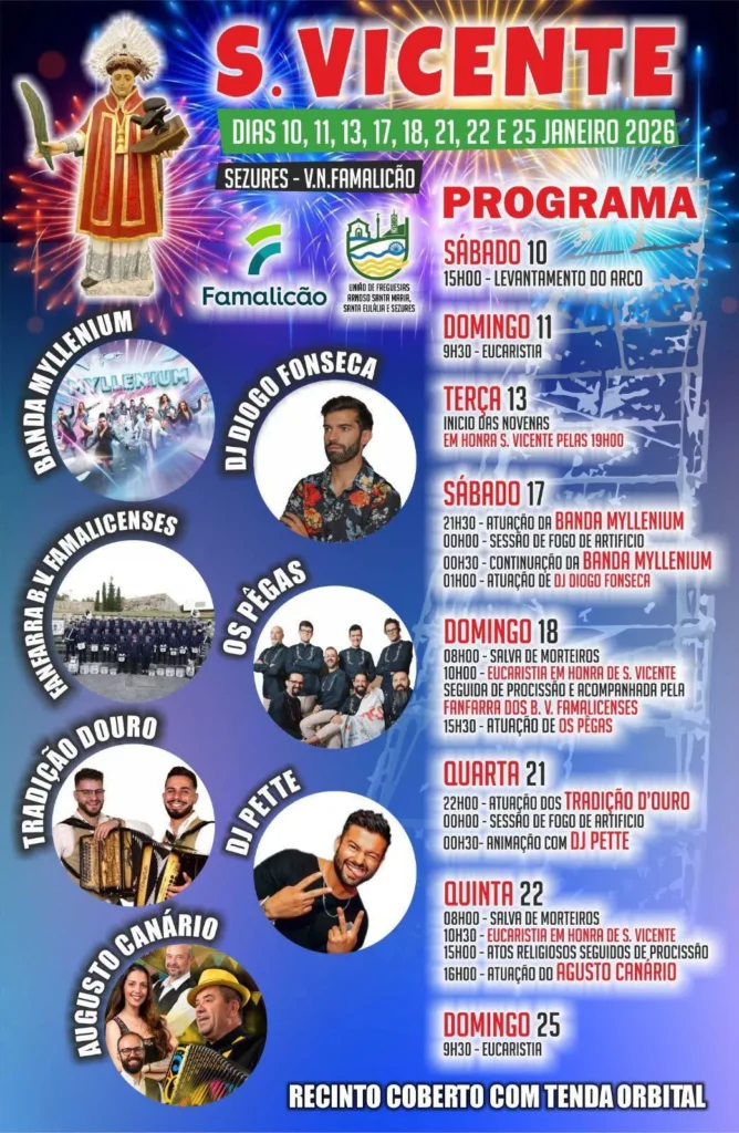 Festas de São Vicente 2026 em Sezures