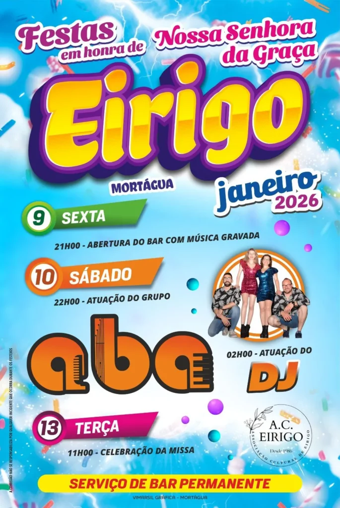 Festas da Senhora da Graça 2026 em Eirigo
