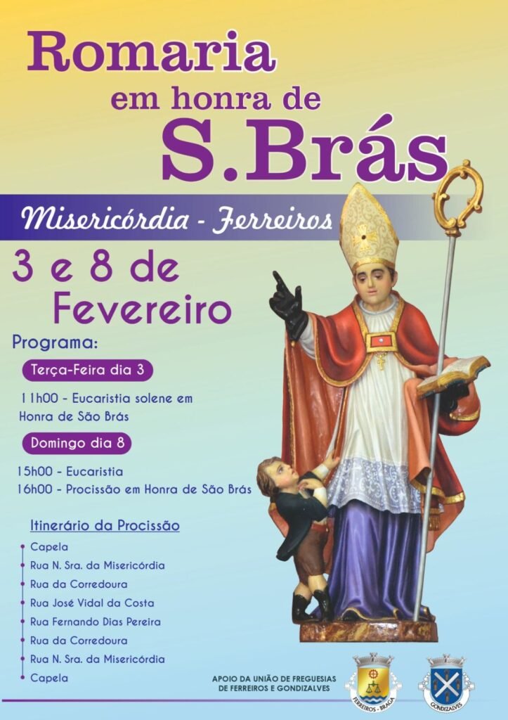 Romaria de São Brás 2026 em Ferreiros