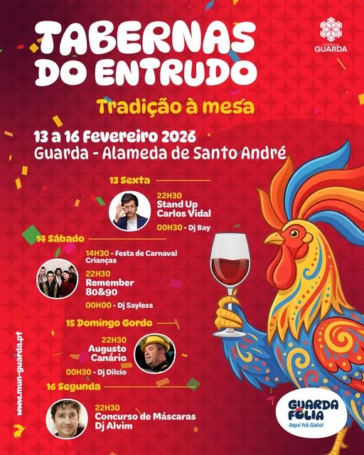 Tabernas do Entrudo 2026 em Guarda
