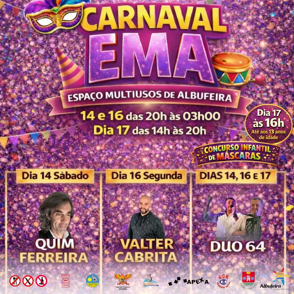 Carnaval no EMA - Albufeira 2026