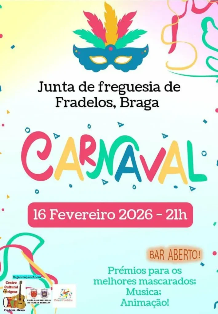 Carnaval de Fradelos, Braga 2026